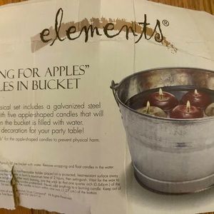 Floating apple candles